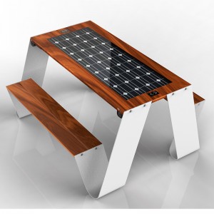 Открытый стол для пикника Солнечная скамейка Производитель Умный стул Поставщик