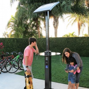 Солнечная энергия Открытый парк Smart USB зарядка мобильного телефона электростанции