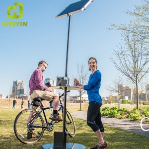 Напольная солнечная станция мобильного телефона поручая полюса для умного города