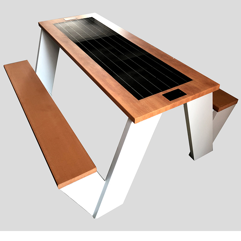 Солнечная зарядка телефона и WiFi бесплатный умный деревянный стол для пикника